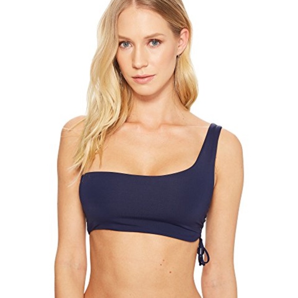 L*SPACE SILVER LINING ONE SHOULDER BIKINI TOP XS - Picture 2 of 3